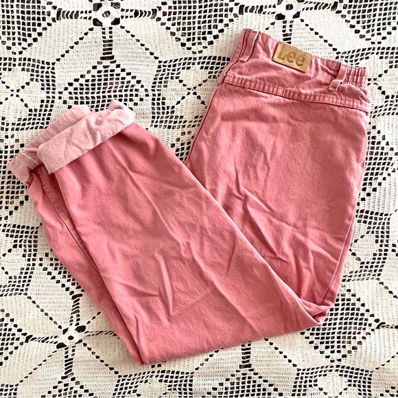 Pink oversized Lee jeans - Picture 1 of 3